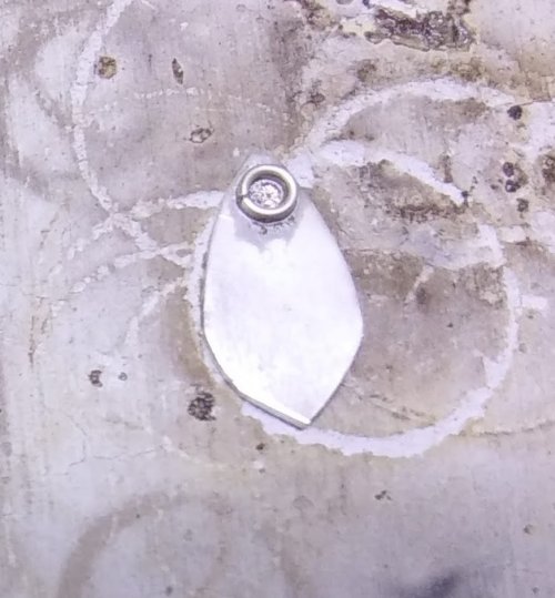 Judy Larson's Tiny Silver Charms part 1 - Pointed Teardrop, Contemporary Wire Jewelry, How To Punch Holes, Hole Punching, Punch A Hole, Texturing, Butane Torch, Soldering, Solder, tiny charms